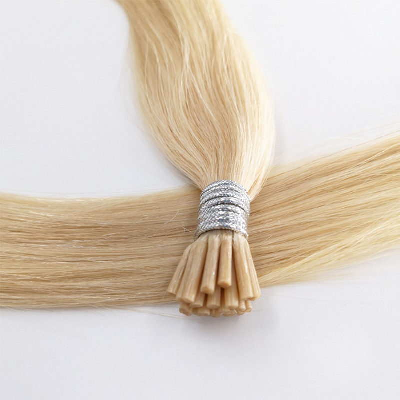 Wholesale Price Good Quality 100 Remy Human Hair 18 inch Color 613 1g I Tip Straight Hair Extension