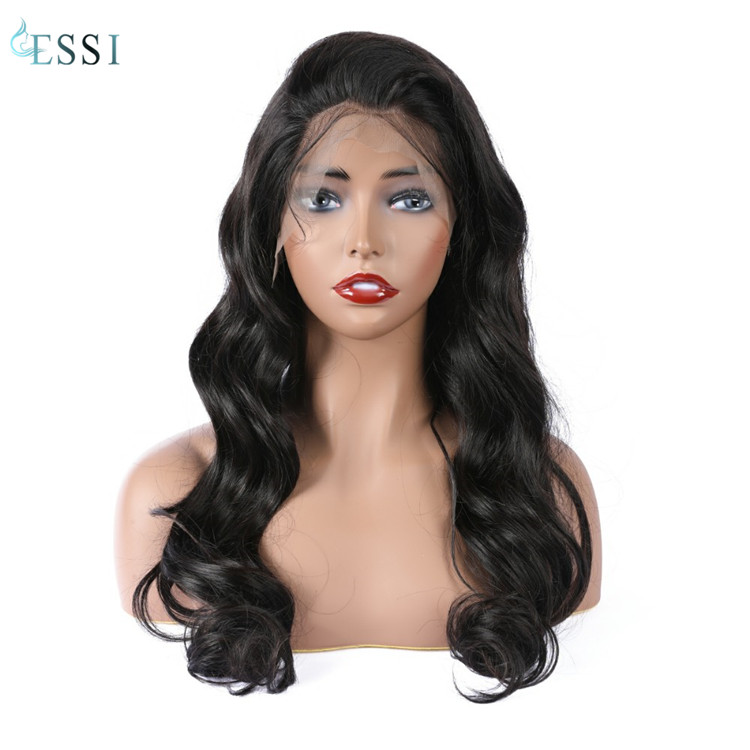 Factory Direct Sale Raw Indian Human Hair Preplucked Full Lace Wig Body wave 8inch-36inch