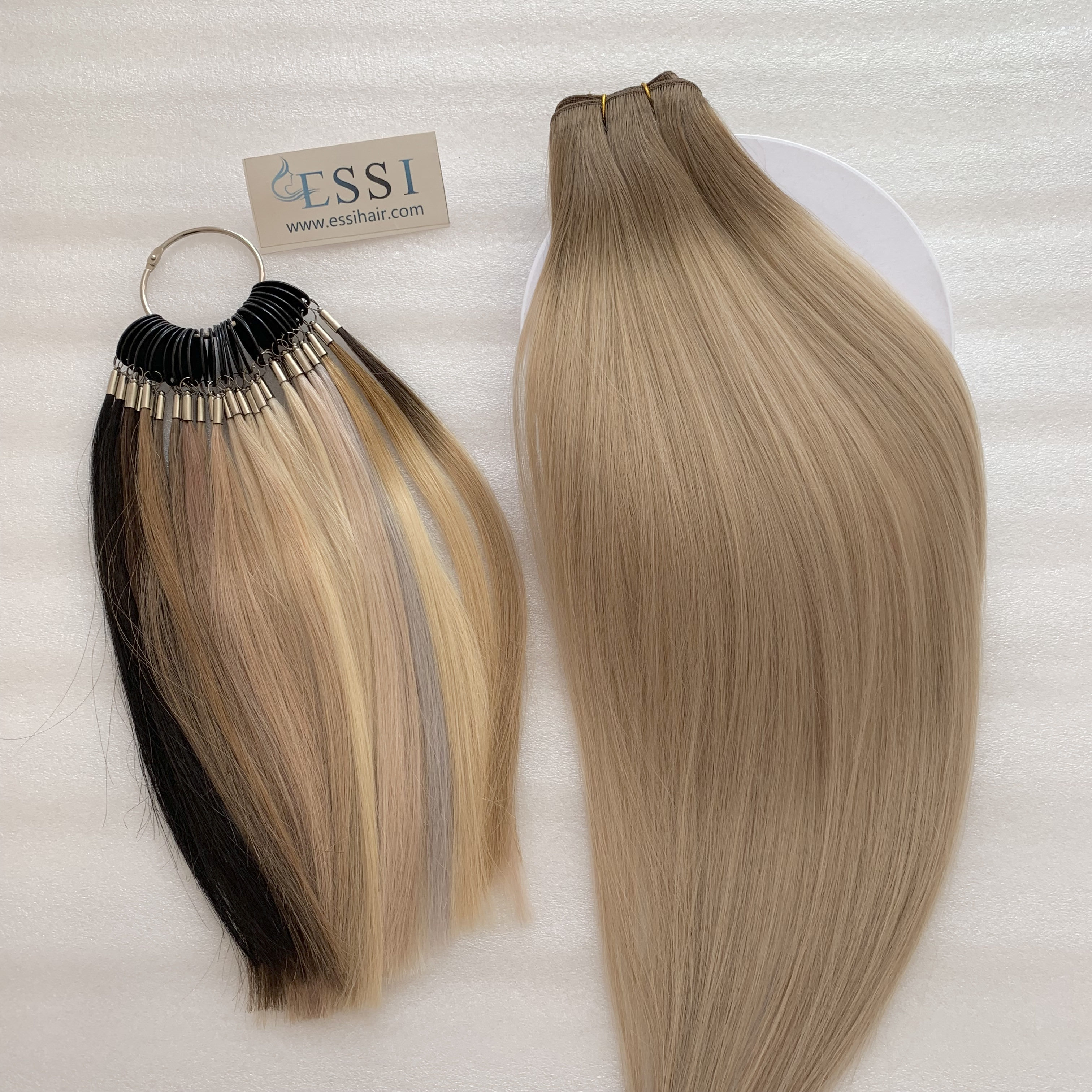 Most Fashionable Popular New Arrivals Ombre Black Root 1B Grey Brazilian Malaysian Chinese Hair Body Wave Straight Hair Extension 