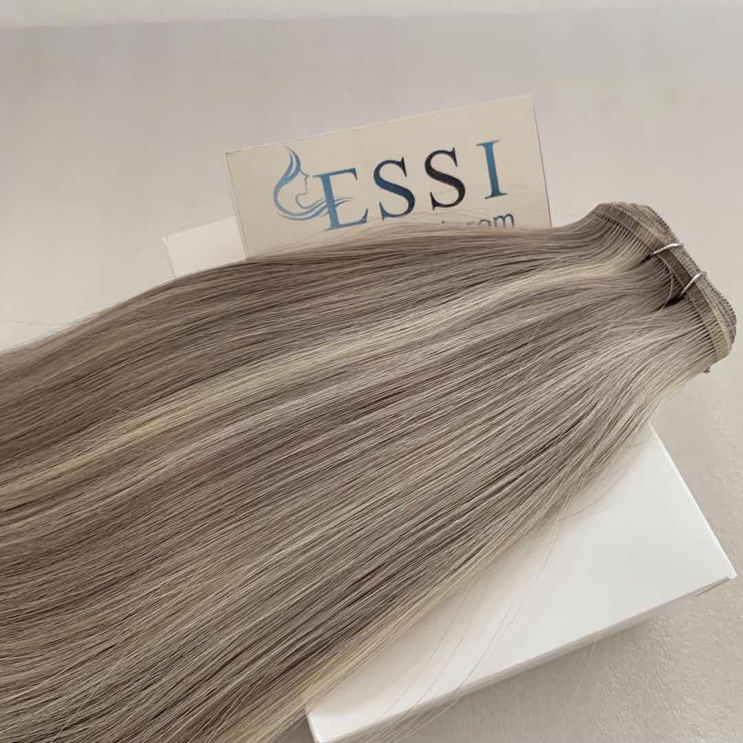 New Arrival Most Popular Hair Weft Extensions Essi Ribbon Hair Extension Ombre Color For Short Hair Salon 