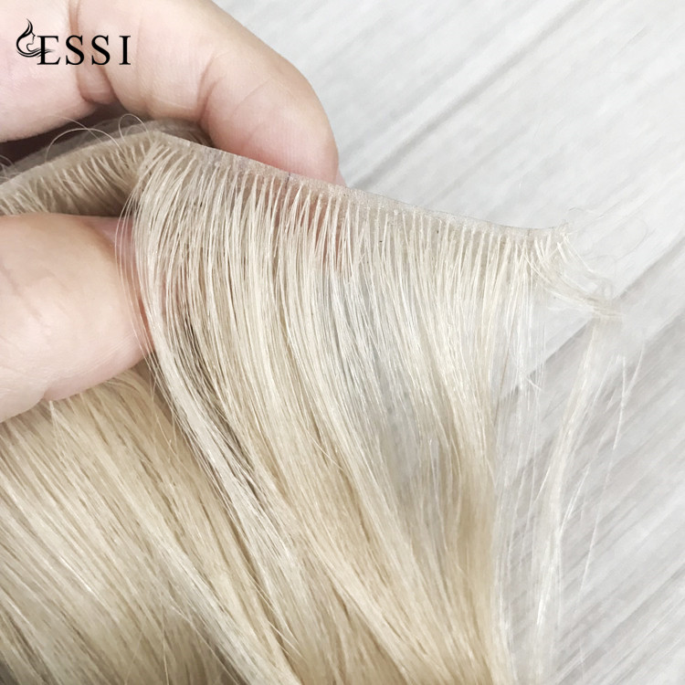 Best place to buy human hair extensions for virgin cuticle hand injected in skin PU weft