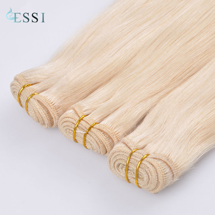 Good Quality Cheap Price Chinese Remy Machine Made Hair Weft Hair Extensions For White Girl 